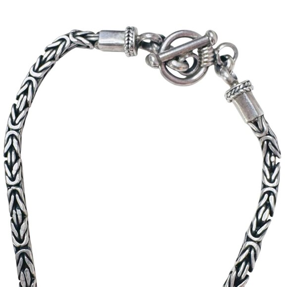 Balinese Silver Chain Bracelet - Picture 3 of 6
